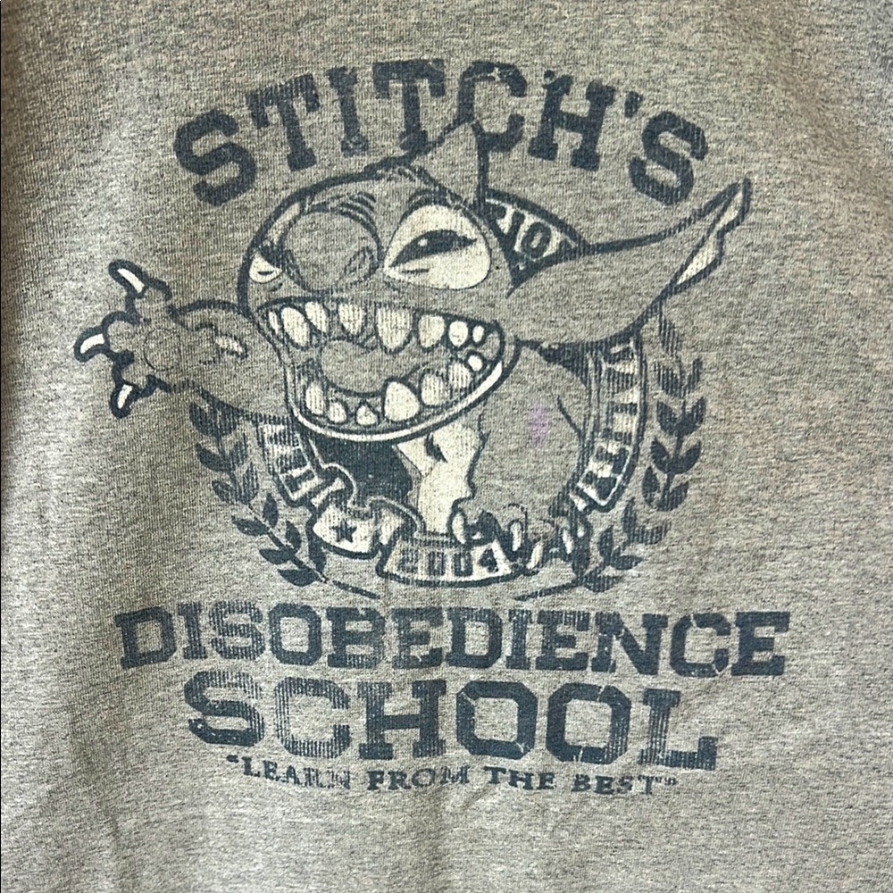 Disney Stitch’s Disobedience School Tee Shirt, Lilo & Stitch, 2X Large (*marks)